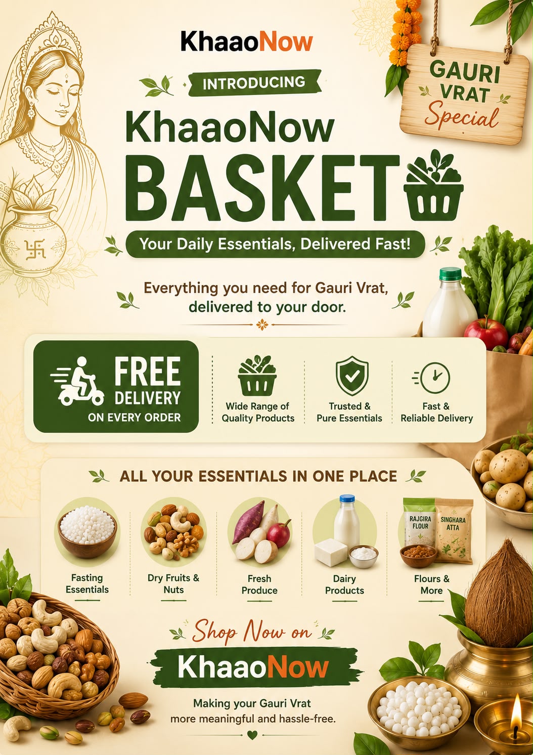 KhaaoNow Basket